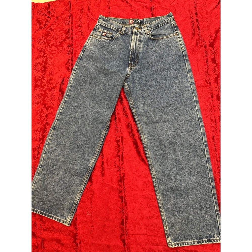 Vintage Y2K Chaps Ralph Lauren Loose Fit Jeans Mens 32x30 Blue Straight Leg